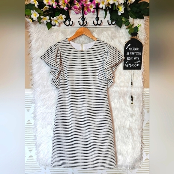 Calvin Klein Dresses & Skirts - Calvin Klein Classic Zip Back Patterned Vintage Midi Dress